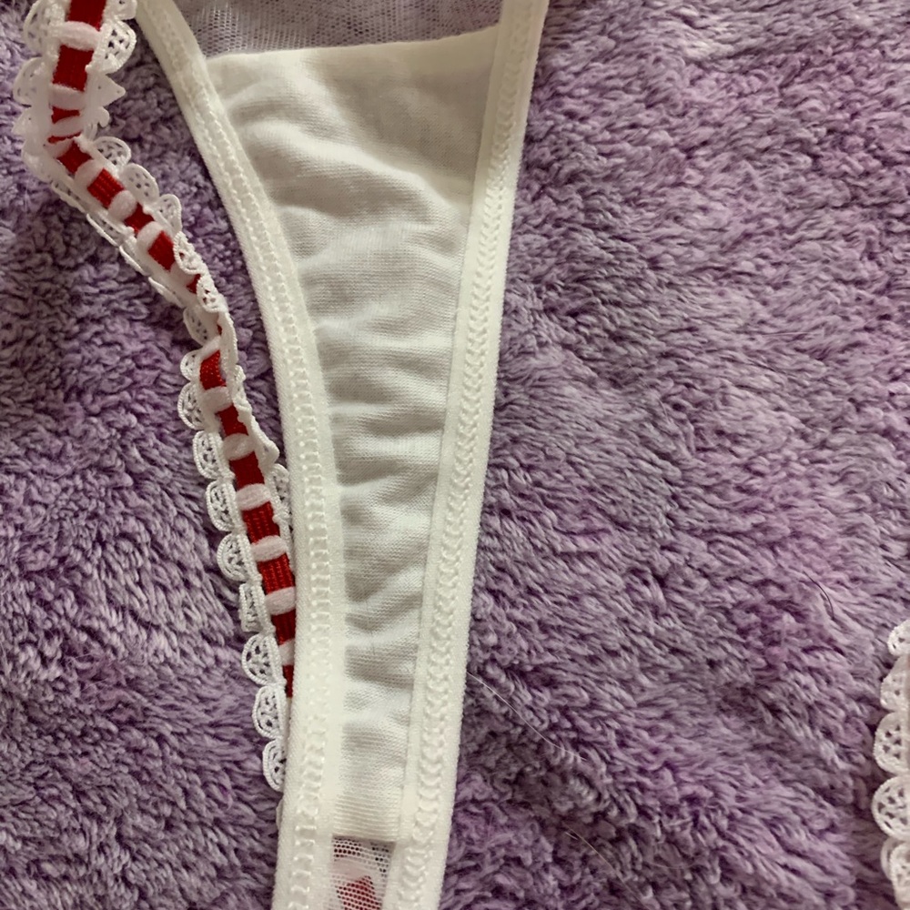 Strawberry Embroidered Lingerie Set - image 3
